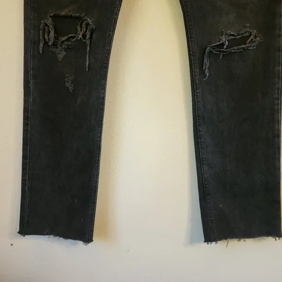 AGOLDE Cherie High Rise Straight Jeans in Distortion NWT Women 29/33X30.5 Grunge
